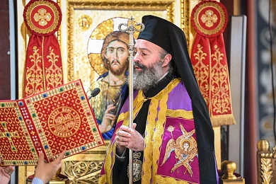 Ο Αρχιεπίσκοπος Αυστραλίας κ.κ.Μακάριος στην Ενορία μας