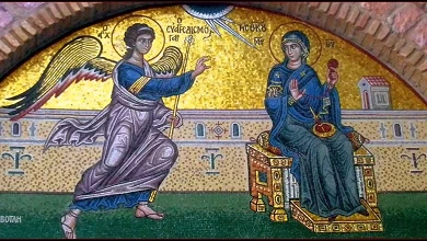 "Εὐαγγελίζου, Γῆ, Χαρὰν Μεγάλην"